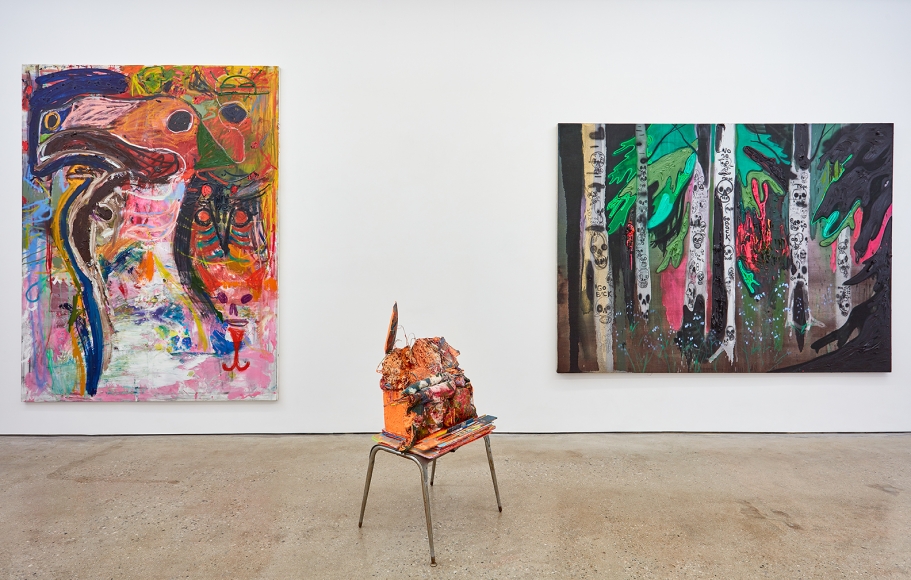 Installation View 12 of Aidas Bareikis, Kim Dorland & Bill Saylor (June 25, 2016 – August 6, 2016). Nino Mier Gallery, Los Angeles, CA