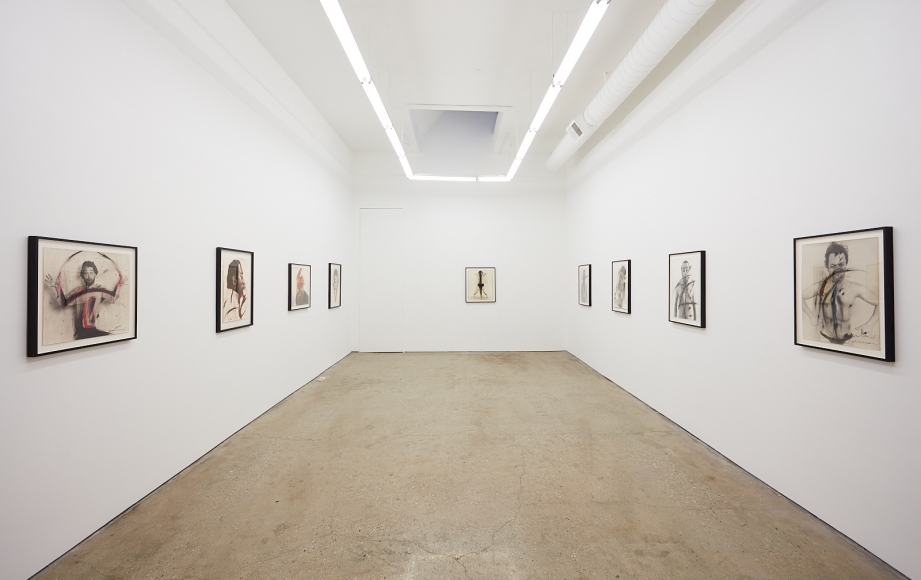 Installation View of "Face Farces" (2019) from Entrance