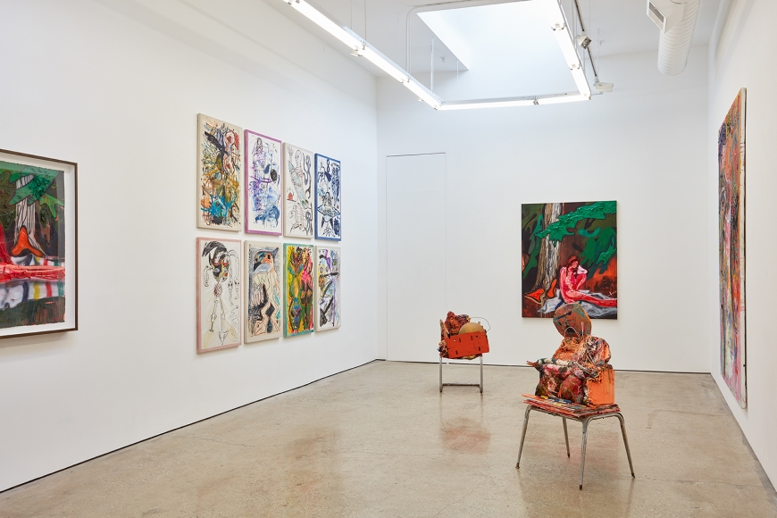 Installation View 7 of Aidas Bareikis, Kim Dorland & Bill Saylor (June 25, 2016 – August 6, 2016). Nino Mier Gallery, Los Angeles, CA