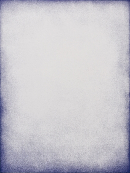 Thomas Wachholz BLAU 100/100/0/0, 2014 Solvent inkjet print, alcohol on canvas 72.83 x 55.12 in 185 x 140 cm (TW14.009)