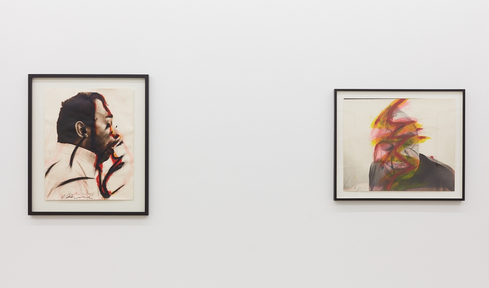 Installation View of "Ausflüße, Ausgüße", and "A..."