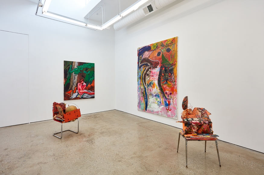 Installation View 11 of Aidas Bareikis, Kim Dorland & Bill Saylor (June 25, 2016 – August 6, 2016). Nino Mier Gallery, Los Angeles, CA