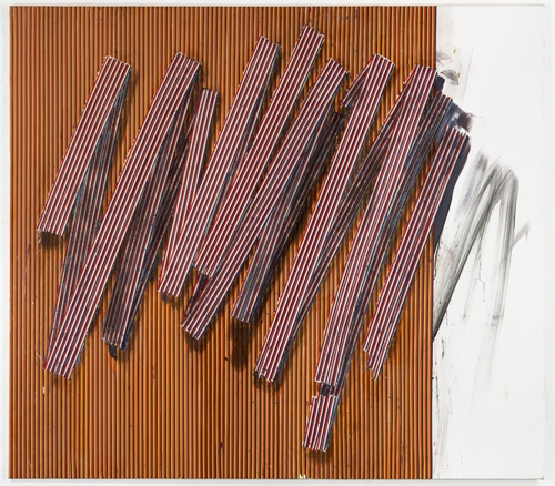 Andreas Plum, Great Escape, 2011, Oil, acrylic and paper on canvas, 86 5/8 x 98 3/8 in (220 x 250 cm)