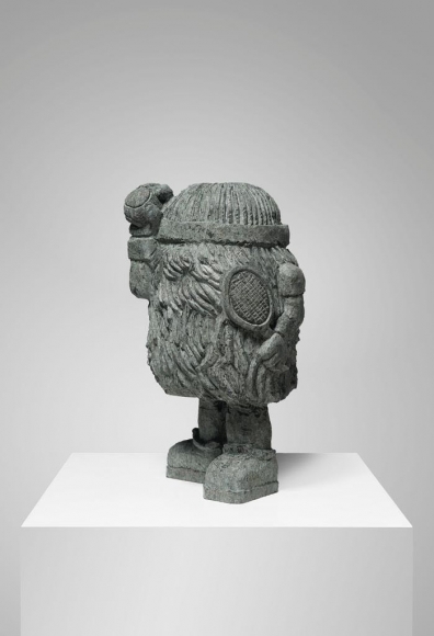 Stefan Rinck, Roland Garros, 2020. Diabas, 17 3/4 x 9 7/8 x 8 5/8 in, 45 x 25 x 22 cm (SRI20.002)
