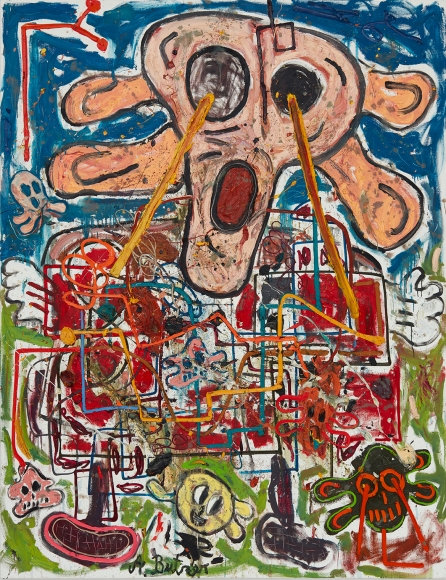 André Butzer, Engel, 2006. Oil on canvas, 102 3/8 x 79 1/8 in, 260 x 201 cm (AB06.004)