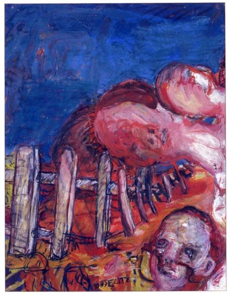 "Oberon", 1964 Gouache, pastel on paper