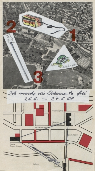 "Ich mache die Dokumenta frei (I Will Free the documenta)", 1968