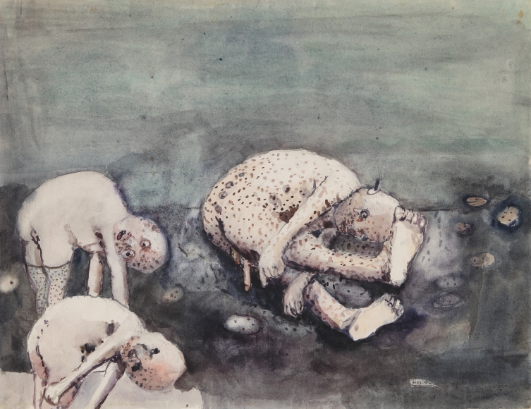 "Untitled", 1963 Watercolour, pencil on paper