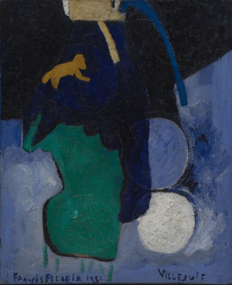 "Villejuif", 1951 Oil on jute