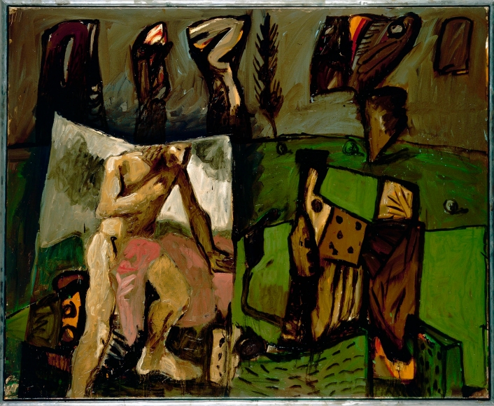 "Poussin - schweres Grün", 1989