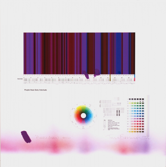 Study For "Purple (haze)", 2017, Archival inkjet print with synthetic polymer