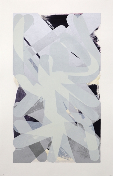 John Millei Prototype for a Perfect World, 2012 Lithography & silkscreen monoprint, no. 9 from a series of 21 unique monoprints 40 x 26 in.