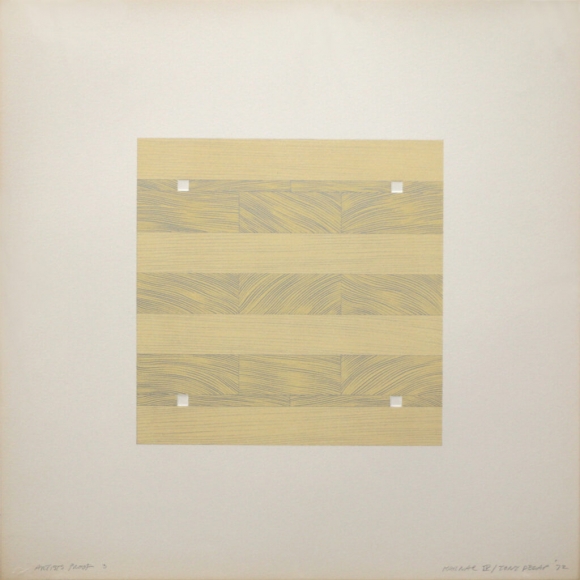 Tony Delap Karnac IV, 1972 Lithograph, embossing