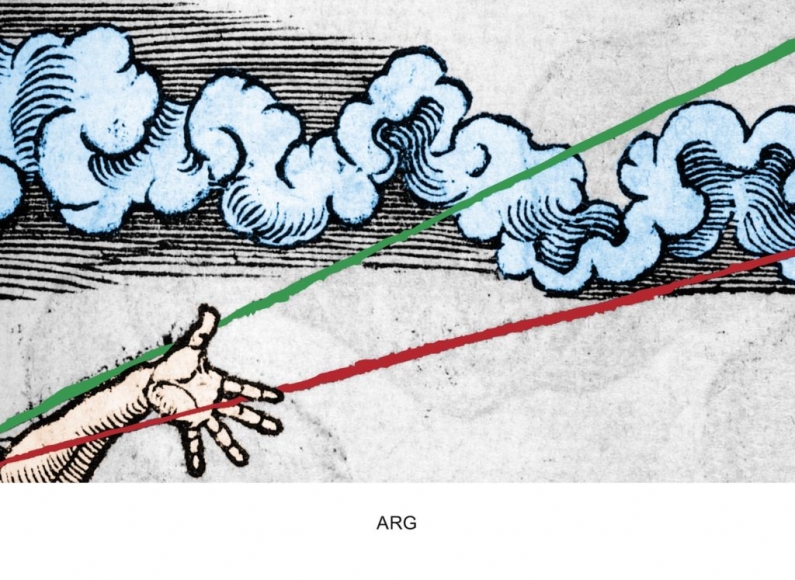 John Baldessari, Engravings with Sounds: Arg, 2015, Archival inkjet print