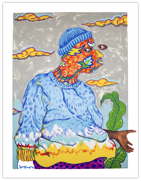 Simphiwe Ndzube Iqhawe, 2021 46 1/2 x 35 1/16 inches Edition of 50 742c-SN21
