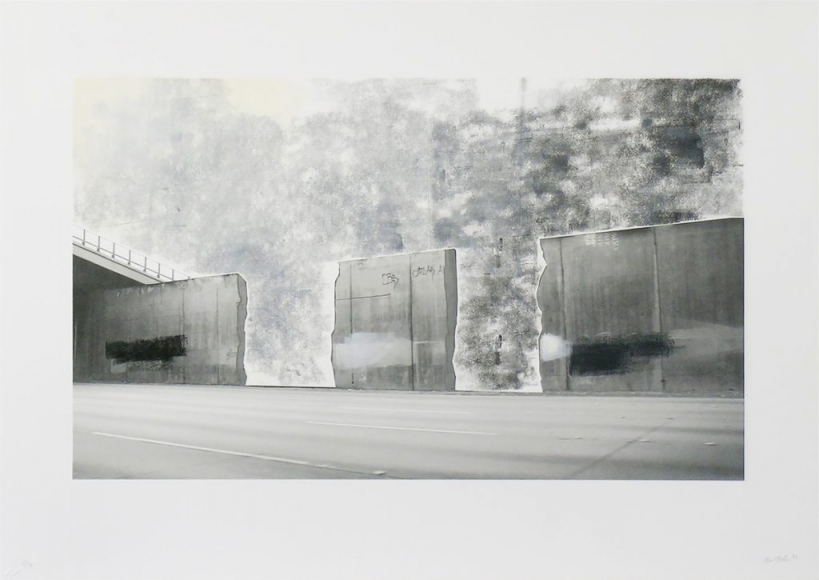 Ruben Ochoa Untitled, 2006 Lithographic monoprint with hand-painted appliqué, ed. 40, no. 24
