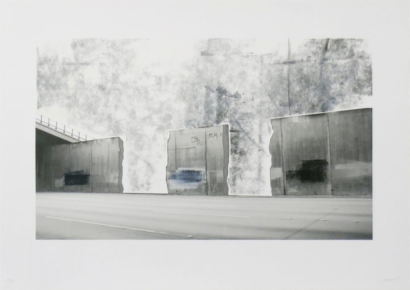 Ruben Ochoa Untitled, 2006 Lithographic monoprint with hand-painted appliqué, ed. 40, no. 25