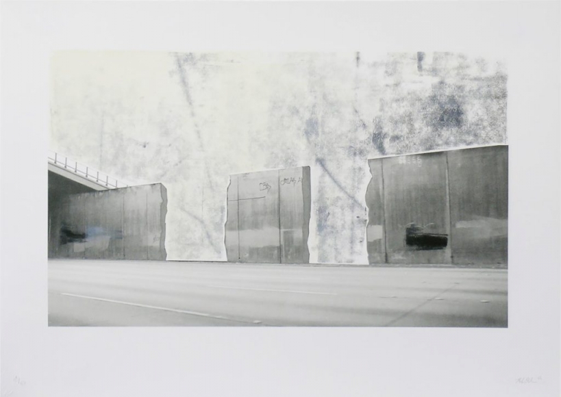 Ruben Ochoa Untitled, 2006 Lithographic monoprint with hand-painted appliqué, ed. 40, no. 29