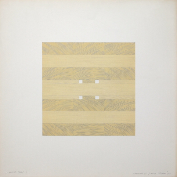 Tony Delap Karnac III, 1972 Lithograph, embossing