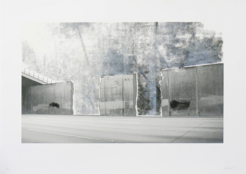 Ruben Ochoa Untitled, 2006 Lithographic monoprint with hand-painted appliqué, ed. 40, no. 27