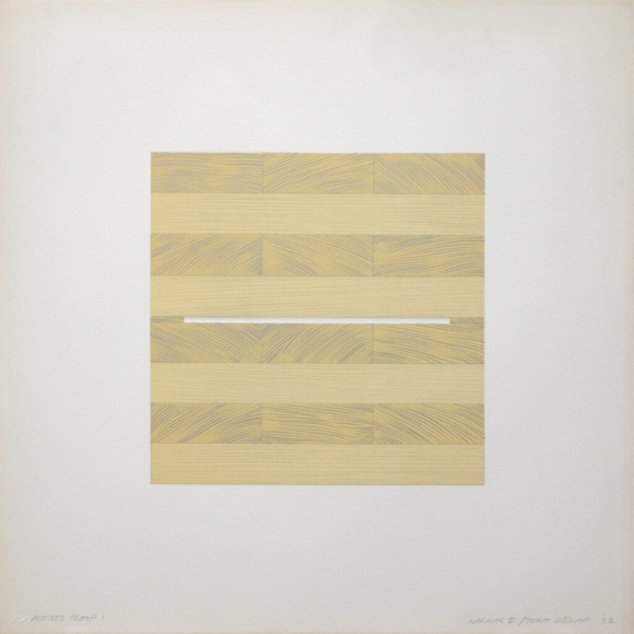 Tony Delap Karnac II, 1972 Lithograph, embossing