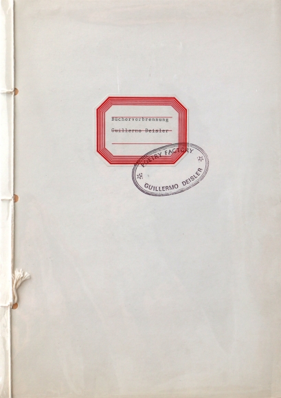 Guillermo Deisler, Book Burning: Poetry Factory (Quema de Libros)