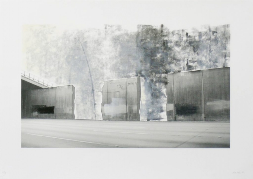 Ruben Ochoa Untitled, 2006 Lithographic monoprint with hand-painted appliqué, ed. 40, no. 23