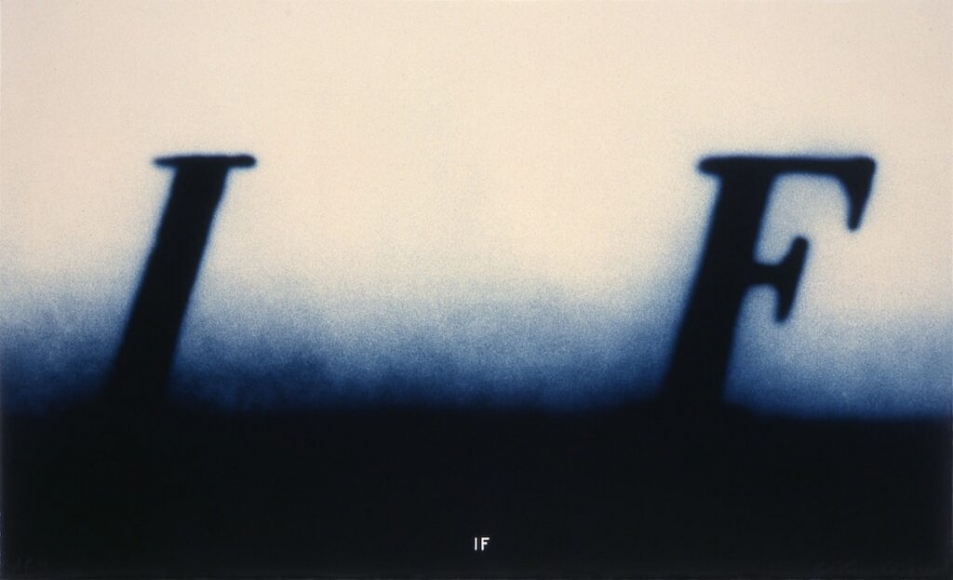 Ed Ruscha IF, 2000 Lithograph, ed. 75