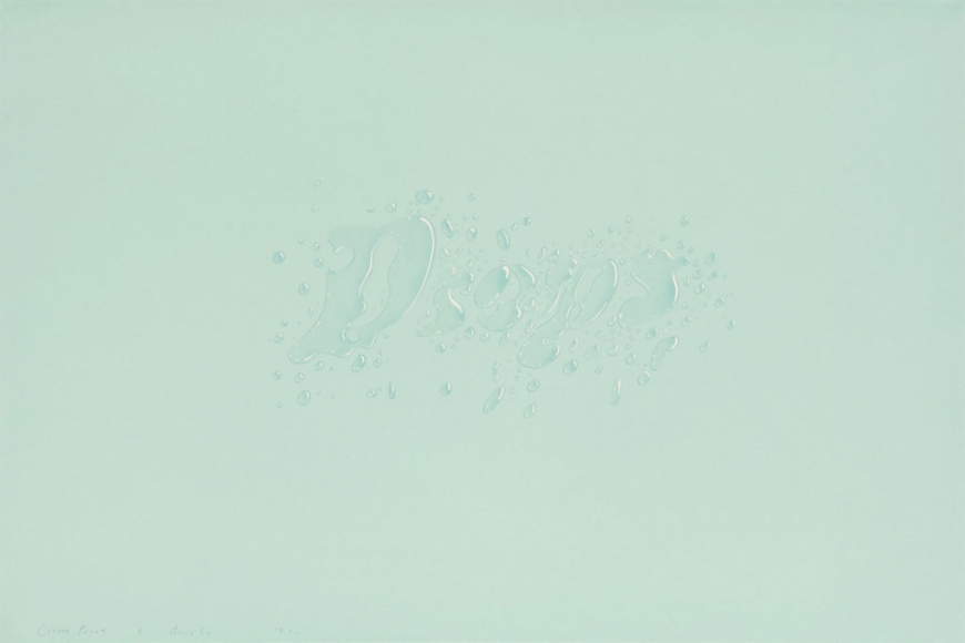 Ed Ruscha Drops, 1971 Lithograph, ed. 90