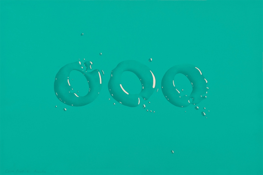 Ed Ruscha OOO, 1970 Lithograph, ed. 90