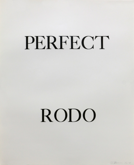Bruce Nauman, Perfect Rodo