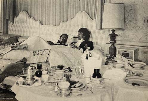 Peter Alexander in bed ca. 1970