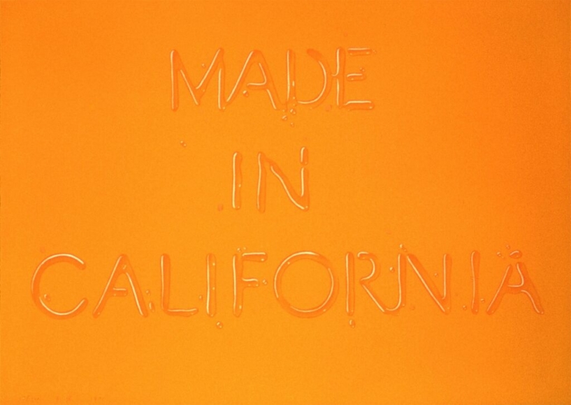 Ed Ruscha Made in California, 1971 Lithograph, ed. 100