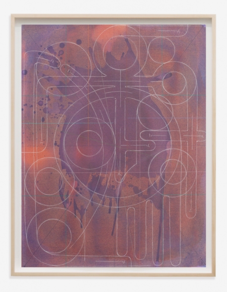 ANDREW LYGHT White Line Drawing B-7, 2020 Expo Chicago 2021 Anna Zorina Gallery