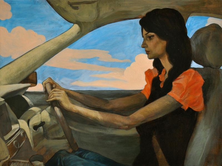 Salman Toor GIRL IN CAR
