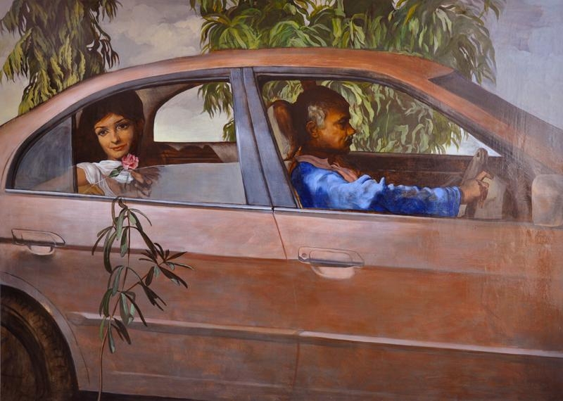 Salman Toor GIRL WITH DRIVER