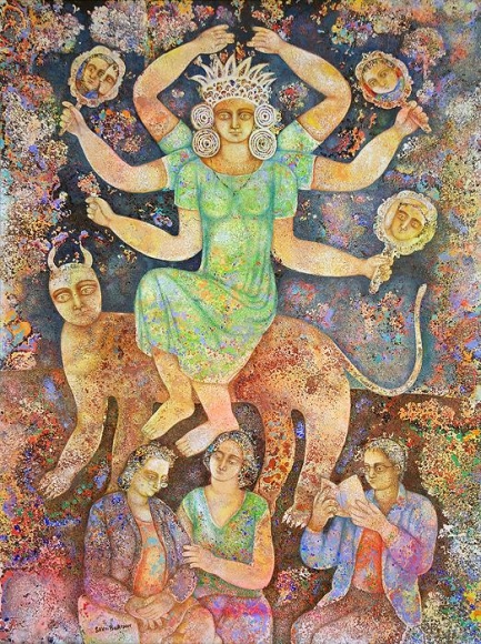 Sakti Burman MADHAV READING THE STORIES OF DEVI