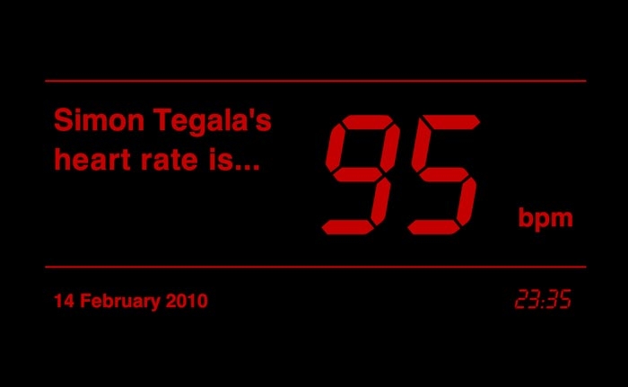 Simon Tegala ANABIOSIS: 14 February 2010