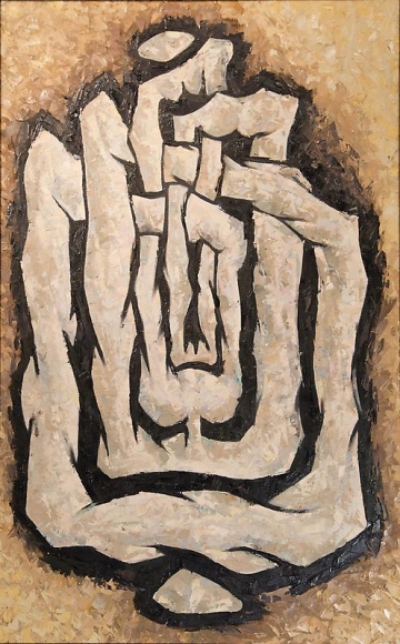 Sadequain UNTITLED, ABSTRACT FORMATION 2