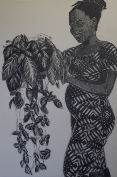 Mequitta Ahuja, Portrait at Five Months