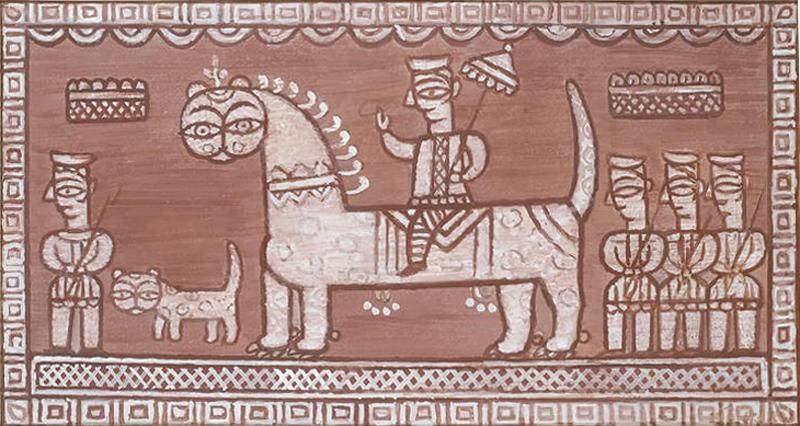 Jamini Roy Untitled (Regal Procession)