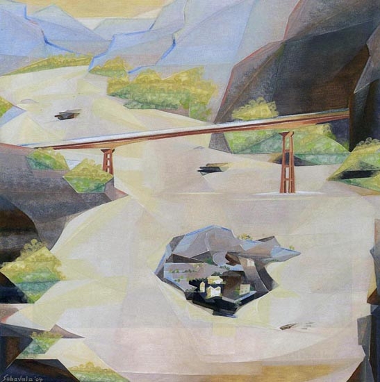 Jehangir Sabavala LANDSCAPE (THE BRIDGE)