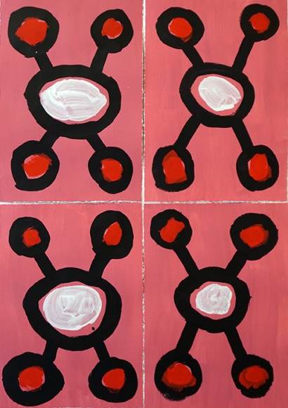 Mohamed Ahmed Ibrahim, Flowers from Above (set of 4)