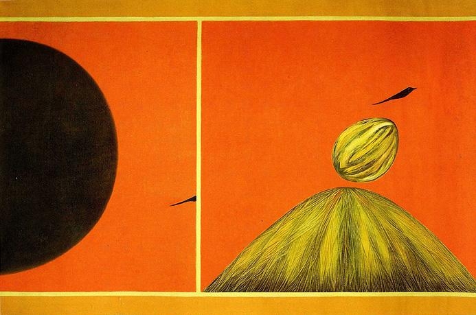 Jagdish Swaminathan UNTITLED (MOUTAIN AND BIRD SERIES)