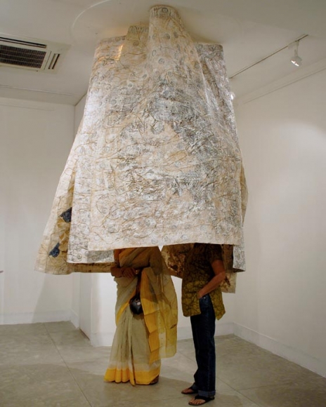 Jayashree Chakravarty UNTITLED A (SPHERE ALIEN) PAPER INSTALLATION - 6 Pieces