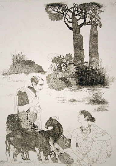 UNTITLED ( MAN WITH GOATS, SEATED WOMAN)