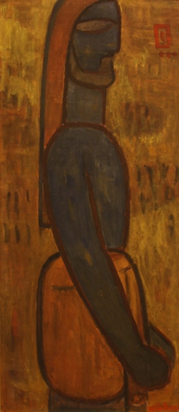 Jamini Roy Untitled (Man in Profile)