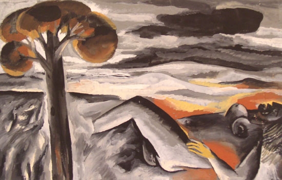 Laxma Goud, Woman Lying and Tree