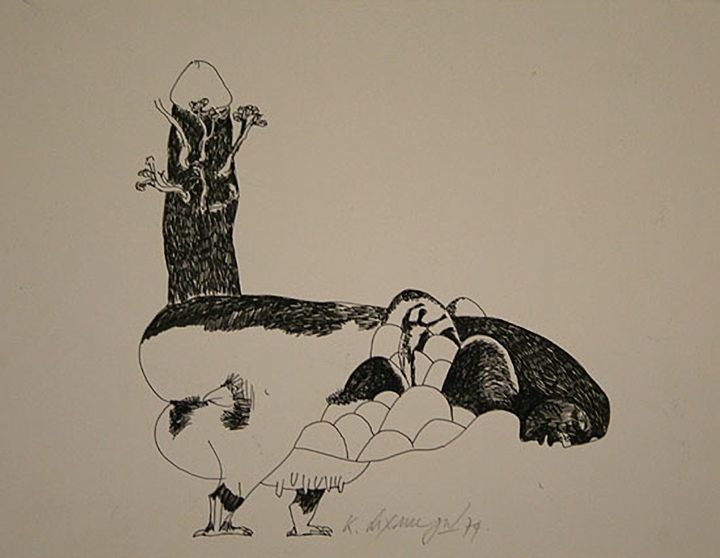 Laxma Goud Untitled (Female Cow Hybrid)