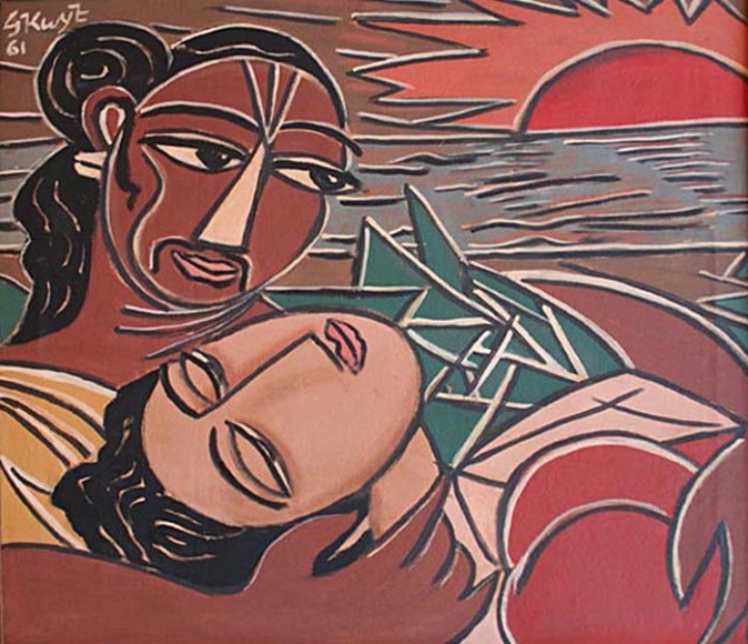George Keyt RAMA AND SITA